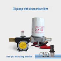 24V/12V/220V Electric Self-Priming Diesel & Oil Transfer Pump with Washable Filter 12V Standard Filter - 155w