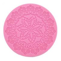 Gėlių raštai Apvalūs Fondant Nėriniai Šokolado Formelės Silikoninės Formos Tortų dekoravimo Įrankiai Sugar Craft