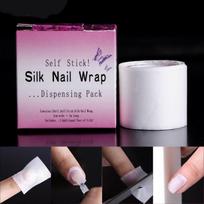 Nagų dailės šilko stiklo pluošto apvyniojimo juosta „Self Stick Adhesive Protector Protector Tip“ manikiūras