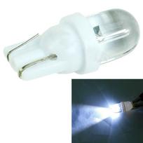 automobilių priedai Gamintojas 10x T10 168 W5W Viršutinė apvali LED balta parko padėties lemputė pleištinė lemputė DC 12V white