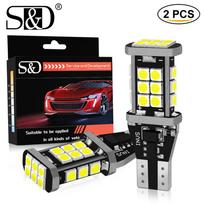 2vnt W16W T15 LED lemputės Canbus OBC be klaidų 3030 SMD LED atsarginis apšvietimas 921 912 W16W LED lemputės automobilio atbulinės eigos žibintas Xenon White DC12V