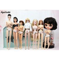 Švelnios nėriniuotos kelnaitės Barbie lėlės drabužiams Kelnaitės 1/6 BJD lėlei Kelnaitės Barbie lėlių nameliui 1:6 Lėlių aksesuarai balta