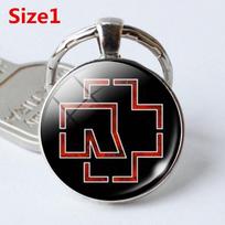 Rammstein Music Band Alloy Logo Keychain Hipster Rock 1