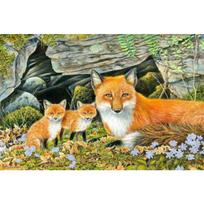 5D DIY Diamond Painting Fox Cross Stitch Kit Full Diamond Embroidery Animal Rhinestone Picture Mosaic Home Decoration Gift Full Round 20x30CM black