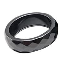 Hematito žiedai moterims Vyrams Magnetas Hematite Stone Band Ring Balance Root Chakra Papuošalai Dovanos Dydis 6/7/8/9/10/11 7