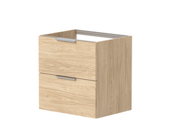 Spintelė po praustuvu arba stalviršiu Kame LIRIS, BUC/6-3DR-V8/35-LIR, 60 cm, Šviesus ąžuolas
