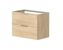 Spintelė po praustuvu arba stalviršiu Kame LIRIS, BUC/8-3DR-V8/35-LIR, 80 cm, Šviesus ąžuolas