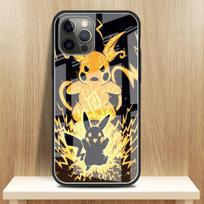 Stiklinis dėklas Apple Iphone 13 Pro Max 11 12 Mini Xr Se 2020 7 8 Plus X Xs 6 6s Fashion Shell telefono dangtelis Pokemon Cool Pikachu iPhone 12