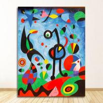 Joano Miro paveikslai Sienų paveikslai Namų sienų dekoras Sodas 1925 Autorius: Joan Miro Garsių meno kūrinių reprodukcijos Abstrakti drobė 21cm×30cm NoFrame