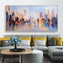 PATIKIMAS MENAS Abstraktūs miesto pastatai peizažai Plakatai Pradžia Sienų drobės Paveikslai Cuadros Svetainės dekoras Nuotraukos Be rėmelio 20cm×40cm NoFrame