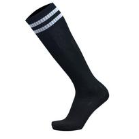 1-3/PCTowel Bottom Futbolo kojinės Ilgo vamzdelio drėgmę sugeriančios ir neslystančios sportinės kojinės Dryžuotos kelių ilgio vaikiškos futbolo kojinės For Adults juoda