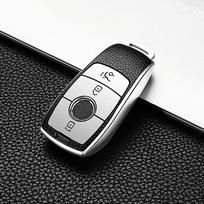Odinis automobilio raktų dangtelio dėklas, skirtas Mercedes Benz ACESG klasės GLC CLE CLA GLB GLS W177 W205 W213 W222 X167 AMG priedai balta