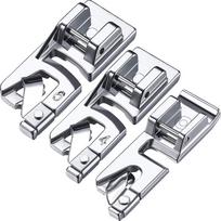 3 vnt. 3MM/4MM/6MM Pasuktas kraštas Pėdelė Siuvimo mašina Siuvimo priedai 3pc