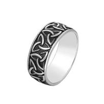 Šiaurės šalių nerūdijančio plieno vikingų žiedas vyrams Amuletas Retro Odin Celtics Mazgas Trejybės Žiedai vyrams Madingi papuošalai Dovanų Didmeninė prekyba 7