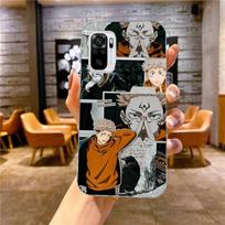 Jujutsu Kaisen Phone Case For Xiaomi 12 11T 10 9 Redmi Note 11 10 10S Pro Redmi 9 9A 8 Transparent Phone Cover Redmi 8 black