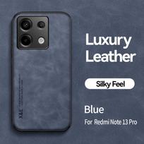 Avikailio odinis dėklas, skirtas Xiaomi Redmi Note 13 Pro Plus 12S 12 Turbo 12 11 11T 10 9 Pro Plus 10S 9S 8 smūgiams atsparus buferio dėklas Redmi Note 12S 4G mėlyna