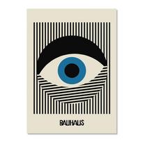 Abstract Bauhaus linijos drobės tapyba Black Eye Leopard Modernus Šiaurės šalių sienų menas Plakatai ir spaudiniai svetainės dekoravimui 21x30cm No Framed