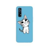 „Realme 7“ dėklas skirtas „OPPO Realme 7 Pro“ dangtelis, atsparus smūgiams, minkštas silicio TPU telefonas Atgal „Realme7 7Pro“ buferiui „Coque Capa Funda“ For Realme 7 blue