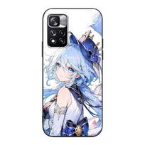 Cute Furina Genshin Impact Case for Xiaomi Redmi Note 8 10 11 9 10S 12 Pro Plus 7 8T 9S 12S 11S 11T Soft TPU Black Phone Cover Redmi Note 12 4G