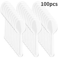 100/500 vnt Mini ledų šaukštelis vienkartinis desertinis kaušelis vakarietiškų vestuvių vakarėlių stalo reikmenys virtuvės reikmenys 100pcs