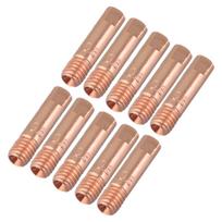 10 vnt. 0,8/1,0/1,2 mm MB-15AK MIG/MAG M6 suvirinimo degiklio antgalių laikiklis dujų antgalis naujas 0.8mm