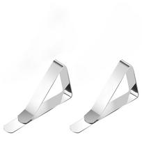 12-2Pcs Stainless Steel Anti-Slip Tablecloth Clips Non-slip Tables Cover Securing Clamps Clip Wedding Camping Promenade Table Cover Clip 2PCS
