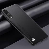 Prabangus PU odinis dėklas, skirtas Huawei P20 Pro P20Pro galinis dangtelis matinis silikoninis pilnai apsaugotas telefono dėklas, skirtas Huawei P20 Lite Coque For Huawei P20 juoda