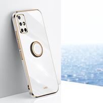 Samsung Galaxy A71 A51 4G 5G dėklas Samsung A71 telefono dėklas Galaxy A51 galinis dangtelis Prabangus kvadratinis dengtas žiedo laikiklio stovo dėklas Galaxy A51 4G