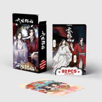 Anime Heaven oficialaus palaiminimo Lomo atvirukas Hua Cheng Xie Lian dvipusis spausdinimas paveikslėlių kolekcijos kortelė 60 cards 32 stickers
