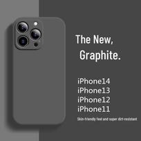 Silikoninis iPhone dėklas Apple 15PRO, 12 Max ir X modeliams su smulkiais skylutėmis ir matinės minkštos tekstūros. iPhone 11 Pro (5.8 inch) juoda