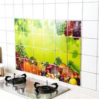 Didelis atsitiktinių spalvų mados virtuvės alyvai atsparus lipdukas Jm14