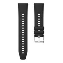 22 mm silikoniniai dirželiai, skirti Huawei Watch GT5 46, su tos pačios spalvos sagtimi, dirželis, skirtas Huawei Watch GT5 Pro 46 mm For 22mm juoda