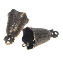 2 vnt senovinis varpas Kinijos mini žalvarinė varinė skulptūra Pray Guanyin Bell one size