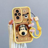KEYSION Shockproof Case for HONOR 200 Pro 5G with Lanyard Soft Silicone Cute 3D Cartoon Doll Phone Back Cover for Huawei Honor 200 5G for Honor 200