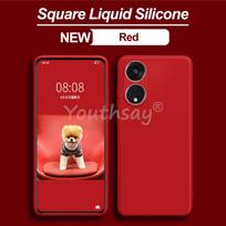 OPPO Reno 8T dėklas Silikoninis skystas telefono dėklas Reno 8T dėklas TPU apsauginis dėklas Reno 8T 4G 8 Lite 8Z 7Z 7 Lite dėklas Reno 7 Lite rožinė