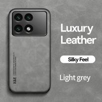 Odinis magnetinis dėklas Xiaomi Poco X6 Pro 5G minkštas TPU smūgiams atsparus dėklas Pocox6pro Poko Little X6pro X 6 Pro 6X galinis dangtelis For Poco X6 Pro šviesiai pilka spalva