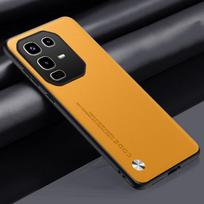 Infinix Note 50 Pro 4G 40Pro+ 40X paprasto odinio telefono dėklas Infinix Hot 50 Pro Plus matinis kietas smūgiams atsparus apsauginis dėklas Infinix Hot 40i geltona