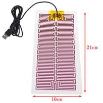 1X USB 5V 10cm * 21Cm Šildymo šildytuvas Žiemos šildomas lėkštė juosmens batams 10*21CM