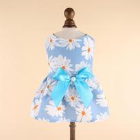 Pavasario Vasaros Katės Princesės Suknelė Augintinio Saulėgrąžų Sijonai Augintinio Drabužiai Patogi Minkšta Šuniukų Šunų Kačių Suknelė Light Blue Daisy-XL