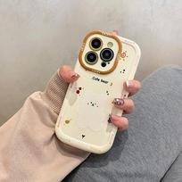 Cute Bear Suitable for Iphone16promax Mobile Phone Case 12 Apple 15plus Cartoon 13mini Anti-fall 14 OPPO A1 5G