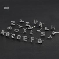 Street Style Diamond Alphabet Earrings: Romantic Travel-Inspired Simple Design for Women I