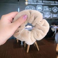 Žieminės Šiltos Minkštos Plaukų Gumytės Moterims Mergaitėms Mielos Pliušinės Elastingos Daugiaspalvės Guminės Juostelės Aksesuarai Green