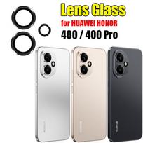 Grūdintas HD stiklas telefono objektyvo apsauga Honor 400 5G Honor 400 Pro 5G skaidri galinės kameros objektyvo apsauga metalinis žiedas juodos spalvos apsauginė plėvelė Honor 400 Pro juoda