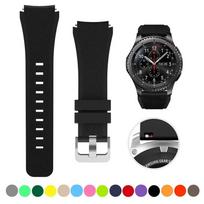 20 mm 22 mm apyrankė, skirta Samsung Galaxy Watch 4/6/Classic/5/pro/3/active 2/Gear s3/S2 silikoninė apyrankė Huawei GT/4/2/GT2/3 Pro dirželis 22mm juoda