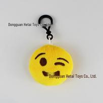 Animacinis emoji pliušinis raktų pakabukas - Mobiliojo telefono pakabukas įdarytas žaislas dovana 6cm*2cm (Diameter*Thickness)