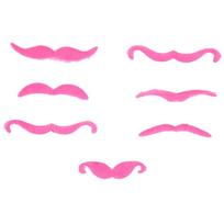 7 vnt. Netikri ūsai Naujoviškas Cosplay Kostiumas Barzda Gimtadieniui Helovino Šventei Rožiniai pink