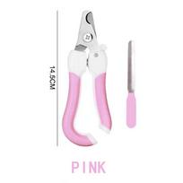 Professional Pet Nail Clipper Stainless Steel Dog Cat Nail Trimmer Labor-Saving Nail Clipper Convenient Dog Grooming Supplies rožinė
