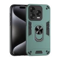Karinio lygio dėklas ZTE Blade V70 Vita / V70 Design Apsauginis dangtelis Atsparus smūgiams Žiedas Laikiklis Fundas Coque ZTE Blade V70 Vita žalia