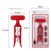 Vyno atidarytuvas Alaus atsuktuvas Daugiafunkcis vyno atidarymo įrankis naudojimui namuose Bottle opener (red)