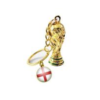 2022 Pasaulio taurės raktų pakabukas Futbolo raktų pakabukas Nacionalinė vėliava Sporto gerbėjo dovana Kalėdos Brazil beige